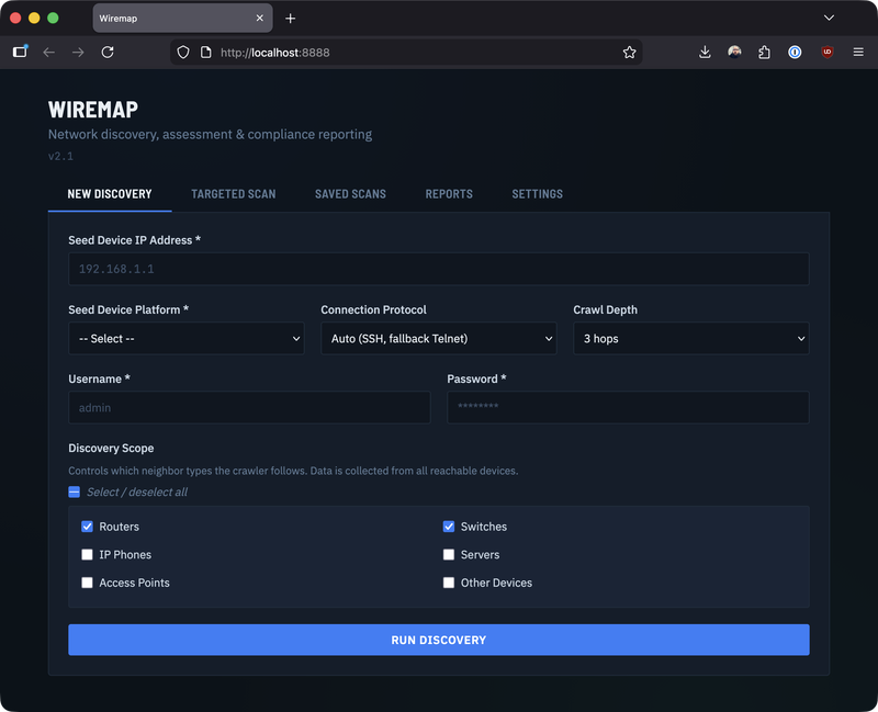 wiremap topology and reports