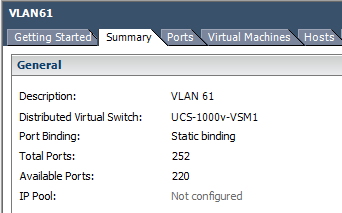 vCenter VLAN 61