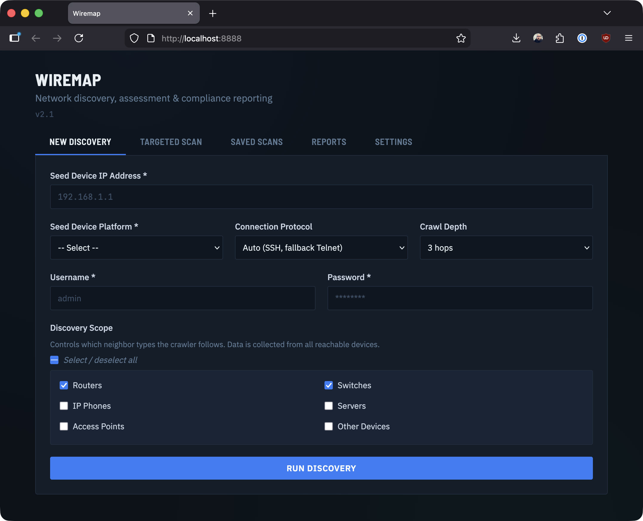 wiremap topology and reports